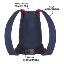 Mochila Canguru Transporte Passeio Para Cachorro Cor Marinho Tamanho G Foto mini  3