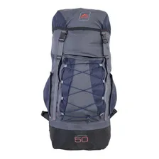 Mochila Cargueira Caminhada 50 Litros Trilhas & Rumos Camping Azul Marinho Foto mini 2