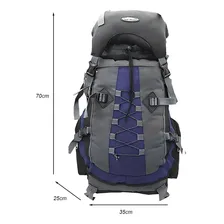 Mochila Cargueira Trekking 60l Compartimentos Separados Foto mini 1