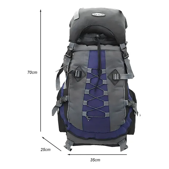 Mochila Cargueira Trekking 60l Compartimentos Separados Foto 1