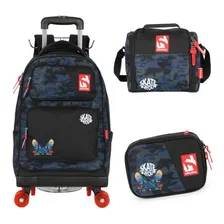 Mochila Carrinho 360º Haste Dupla Up4you Skate Foto  mini 1