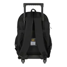 Mochila Carrinho Com Alça Lancheira E Estojo Batman Cor Preto Foto mini 4