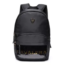Mochila Cavalera Pawl Moda Feminina Fashion Preta Moderna Foto  mini 1