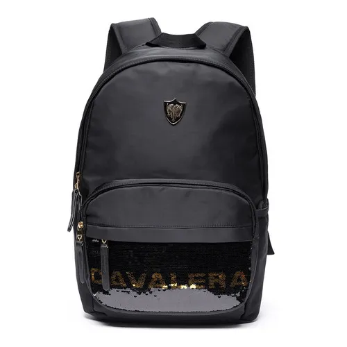 Mochila Cavalera Pawl Moda Feminina Fashion Preta Moderna Foto 1