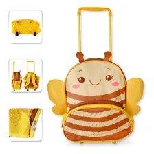 Mochila Com Rodinhas Infantil Escolar Menina- Abelha Foto mini 2