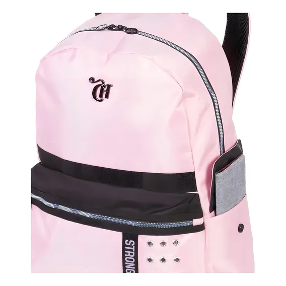 Mochila Costas Sestini Capricho Street Escolar Feminino Cor Rosa Foto 1
