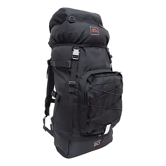 Mochila Crampon 60 Litros Preto - Trilhas & Rumos Foto 1