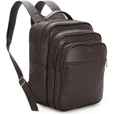 Mochila De Couro Legitimo Mochila Notebook 15.6 Foto  mini 1