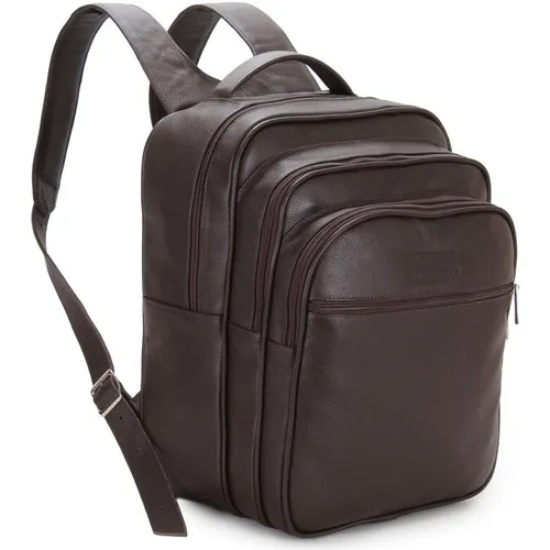 Mochila De Couro Legitimo Mochila Notebook 15.6 Foto 1