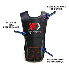 Mochila De Hidratação Bolsa Selim Celular Bike Vermelho Foto mini  2