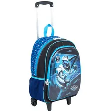Mochila De Rodinhas Grande Max Steel 15x Foto mini 2