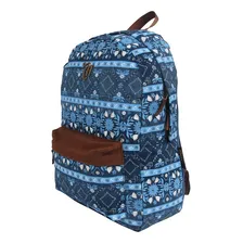 Mochila Escolar Capricho Etnic Blue Dermiwil Foto mini 2