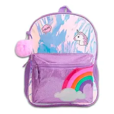 Mochila Escolar Costas Glitter Unicórnio I Believe Foto  mini 1
