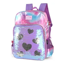 Mochila Escolar Costas Roxo Larissa Manoela Foto  mini 1