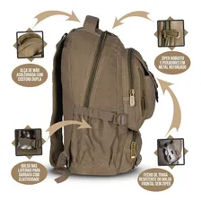 Mochila Escolar Em Lona Reforçada Notebook Moderna Unissex Foto mini 4