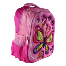 Mochila Escolar Infantil 3d Alto Relevo Personagem:borboleta Foto mini 2