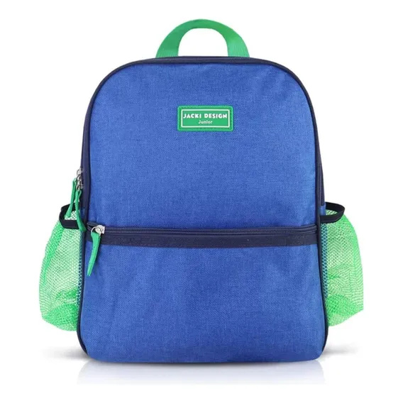 Mochila Escolar Infantil Menino Menina Pequena Jacki Design Cor Azul Foto 1