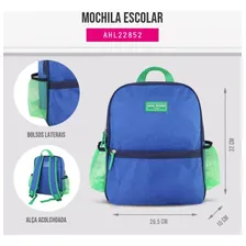 Mochila Escolar Infantil Menino Menina Pequena Jacki Design Cor Azul Foto mini 4