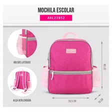 Mochila Escolar Infantil Menino Menina Pequena Jacki Design Cor Azul Foto mini 3