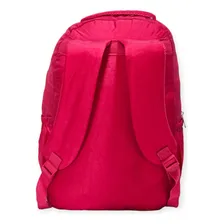 Mochila Escolar Reforçada Juvenil Grande Em Naylon Tactel Cor Rosa Foto mini 4