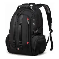 Mochila Executiva Masculina Alça Reforçada Cabo Aço Cadeado Cor Preto Foto  mini 1