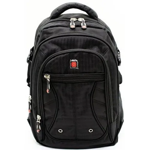 Mochila Executiva Para Notebook Em Poliéster Bh76 Baohua Cor Preto Foto 1