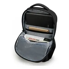 Mochila Executiva Para Viagem Trabalho Resistente Notebook Cor Cinza Foto mini 2