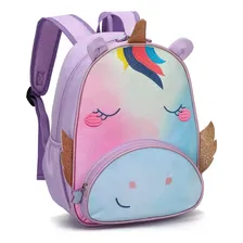 Mochila Feminina Infantil Pequena Creche Passeio In2300-m Cor Unicornio Foto  mini 1
