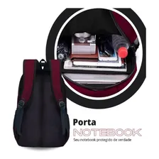 Mochila Feminina Masculina Bolsa Prova D'água C/ Alça Laptop Foto mini 3