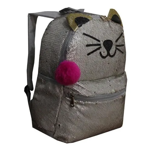 Mochila Feminina Paete Reversível Muda Cor Infantil Juvenil Foto 1