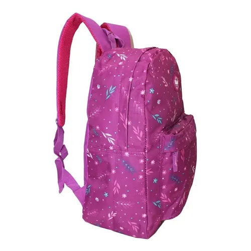 Mochila Florida Feminina Rabisk Costas Preta Cores Floral Foto 1