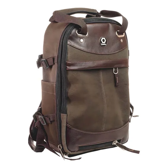 Mochila Fotográfica Photopro Mini Style Preta Notebook Capa Cor Marrom Foto 1
