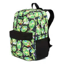 Mochila G Costa Rick And Morty Estojo Escolar Dermiwil Cap Cor Preto Foto mini 1