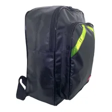 Mochila Grande Reforçada Motoboy Motoqueiro Lona Refletivo Foto  mini 1