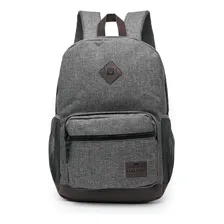 Mochila Hang Loose Trend Camurça Alças Reforçadas Cinza 18l Cor Marrom Desenho do tecido Sem desenho Foto  mini 1