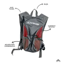 Mochila Hidratação Ciclismo Oggi Hacker Reservatório 1 Litro Foto mini 3