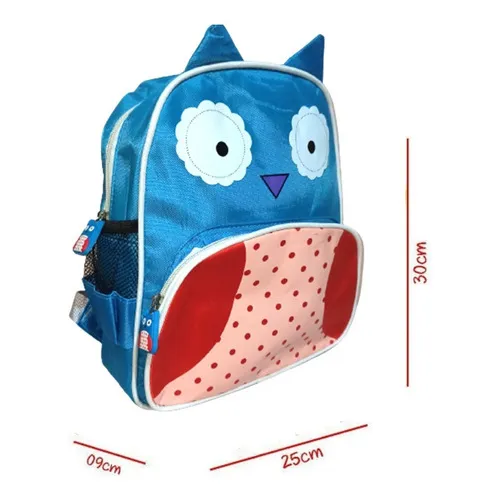 Mochila Infantil Escolar Abelha Girafa Pinguim Coruja Crianç Cor Mochila Coruja Foto 1