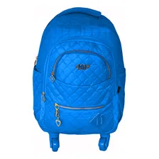 Mochila Infanto Juvenil 360° Roda E Costa Pink Cor Azul-celeste Foto mini 1