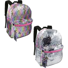 Mochila Juvenil Paetê Reversível Muda De Cor Clio Style Foto mini 2