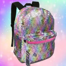 Mochila Juvenil Paetê Reversível Muda De Cor Clio Style Foto mini 3