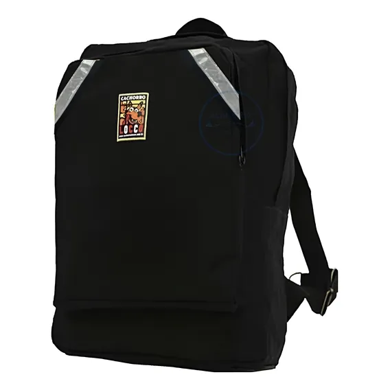 Mochila Lona Moto Motoboy Reforçada Cachorro Locco Loko G Foto 1