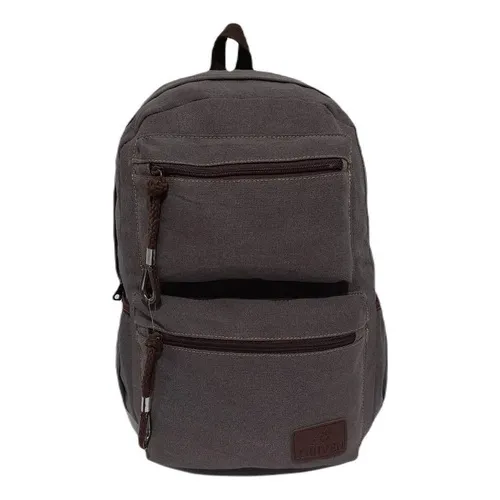 Mochila Lona Reforçada Escola Trabalho Passeio Foto 1