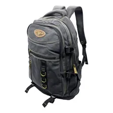 Mochila Lona Reforçada, Escolar,livros,apostilas, Cadernos. Cor Preto Foto mini  2