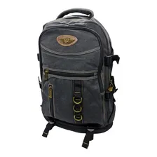Mochila Lona Reforçada, Escolar,livros,apostilas, Cadernos. Cor Preto Foto  mini 1