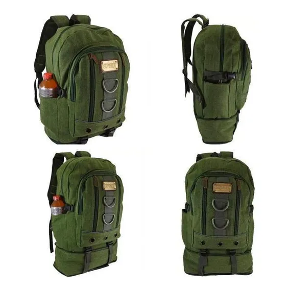 Mochila Lona Reforçada Masculina Viagem Escola 3486 Foto 1
