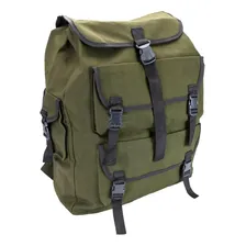 Mochila Lona Verde Militar 404 57cm 4 Bolsos Pesca Camping Foto mini 1