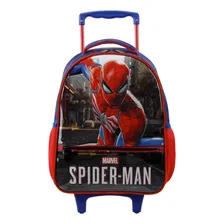 Mochila Mala Escolar Infantil Rodinhas 30x40cm Homem-aranha Foto mini 1