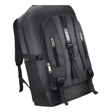 Mochila Masculina Impermeável Preta Caveirao 50litros Cor Preto Desenho do tecido Preto Foto mini 2