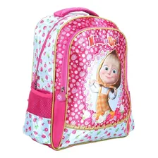 Mochila Masha E O Urso Morango Costas Tam G Rosa Santino Foto mini  2