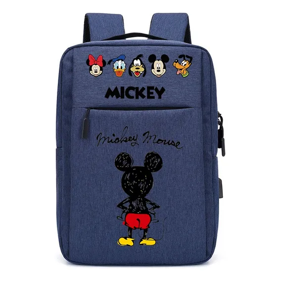 Mochila Mikey Mouse Estudantes Escolar 20 L Cor Azul Foto 1